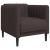 Set canapele, 3 piese, maro închis, material textil GartenMobel Dekor
