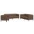 Set de canapele, 3 piese, maro, textil GartenMobel Dekor