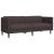 Set canapele, 2 piese, maro închis, material textil GartenMobel Dekor