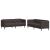 Set canapele, 2 piese, maro închis, material textil GartenMobel Dekor