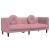 Set canapea cu perne, 2 piese, roz, catifea GartenMobel Dekor