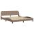 Cadru de pat cu LED, cappuccino, 180x200 cm, piele ecologică GartenMobel Dekor