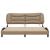 Cadru de pat cu LED, cappuccino, 180x200 cm, piele ecologică GartenMobel Dekor