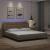 Cadru de pat cu LED, cappuccino, 180x200 cm, piele ecologică GartenMobel Dekor