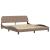 Cadru de pat cu LED, cappuccino, 180x200 cm, piele ecologică GartenMobel Dekor