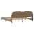 Cadru de pat lumini LED, cappuccino, 200x200 cm piele ecologică GartenMobel Dekor