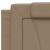 Cadru de pat lumini LED, cappuccino, 200x200 cm piele ecologică GartenMobel Dekor