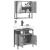 Set mobilier de baie, 2 piese, gri sonoma, lemn prelucrat GartenMobel Dekor