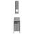 Set mobilier de baie, 3 piese, gri sonoma, lemn prelucrat GartenMobel Dekor