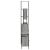 Set mobilier de baie, 3 piese, gri sonoma, lemn prelucrat GartenMobel Dekor