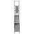 Set mobilier de baie, 4 piese, gri sonoma, lemn prelucrat GartenMobel Dekor