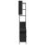 Set dulapuri de baie, 3 piese, negru, lemn prelucrat GartenMobel Dekor