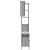Set dulapuri de baie, 3 piese, gri sonoma, lemn prelucrat GartenMobel Dekor