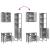 Set dulapuri de baie, 3 piese, gri sonoma, lemn prelucrat GartenMobel Dekor