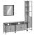 Set dulapuri de baie, 4 piese, gri sonoma, lemn prelucrat GartenMobel Dekor