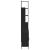 Set dulapuri de baie, 4 piese, negru, lemn prelucrat GartenMobel Dekor