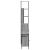 Set mobilier de baie, 3 piese, gri sonoma, lemn prelucrat GartenMobel Dekor