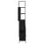 Set mobilier de baie, 4 piese, negru, lemn prelucrat GartenMobel Dekor
