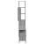 Set mobilier de baie, 4 piese, gri sonoma, lemn prelucrat GartenMobel Dekor