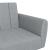 Canapea extensibilă cu taburet, 2 locuri, gri deschis, textil GartenMobel Dekor