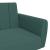 Canapea extensibilă cu taburet, 2 locuri, verde închis, catifea GartenMobel Dekor