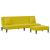 Set de canapele cu perne, 2 piese, galben, catifea GartenMobel Dekor