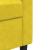 Set de canapele cu perne, 3 piese, galben, catifea GartenMobel Dekor