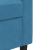 Set de canapele cu perne, 3 piese, albastru, catifea GartenMobel Dekor
