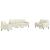 Set de canapele cu perne/rulouri, 3 piese, crem, catifea GartenMobel Dekor