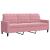 Set de canapele cu perne, 2 piese, roz, catifea GartenMobel Dekor