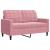 Set de canapele cu perne, 2 piese, roz, catifea GartenMobel Dekor