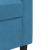 Set de canapele cu perne, 2 piese, albastru, catifea GartenMobel Dekor