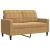 Set de canapele cu perne/rulouri, 2 piese, maro, catifea GartenMobel Dekor