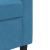 Set de canapele cu perne/rulouri, 2 piese, albastru, catifea GartenMobel Dekor
