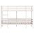 Pat supraetajat, alb, 75x190 cm, lemn masiv de pin GartenMobel Dekor
