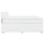 Pat box spring cu saltea, alb, 180x200 cm, piele ecologică GartenMobel Dekor