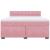 Pat box spring cu saltea, roz, 180x200 cm, catifea GartenMobel Dekor