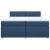 Pat box spring cu saltea, albastru, 200x200 cm, textil GartenMobel Dekor