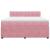 Pat box spring cu saltea, roz, 180x200 cm, catifea GartenMobel Dekor