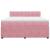 Pat box spring cu saltea, roz, 180x200 cm, catifea GartenMobel Dekor