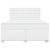 Pat box spring cu saltea, alb, 180x200 cm, piele ecologică GartenMobel Dekor