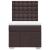 Pat box spring cu saltea, maro închis, 80x200 cm, textil GartenMobel Dekor