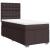 Pat box spring cu saltea, maro închis, 80x200 cm, textil GartenMobel Dekor