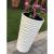 Ghiveci decorativ de flori, rotund inalt 39x75 cm, alb, Sand GartenVIP DiyLine