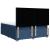 Pat box spring cu saltea, albastru, 180x200 cm, material textil GartenMobel Dekor