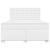 Pat box spring cu saltea, alb, 180x200 cm, piele ecologică GartenMobel Dekor