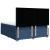 Pat box spring cu saltea, albastru, 180x200 cm, material textil GartenMobel Dekor