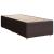 Pat box spring cu saltea, maro închis, 80x200 cm, textil GartenMobel Dekor