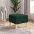 Scaun cu picioare din lemn, verde închis, material textil GartenMobel Dekor