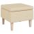 Scaun cu picioare din lemn, crem, material textil GartenMobel Dekor